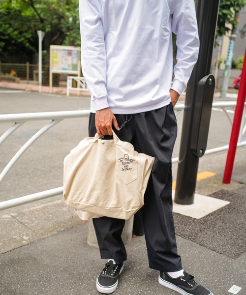 THRASHER(スラッシャー)の「【THRASHER/スラッシャー】Shoulder Bag 2WAY ショルダーバッグ ハンドバッグ キャンバス(ショルダーバッグ・メンズ・ブラック/オフホワイト・FREE)」の10枚目の写真