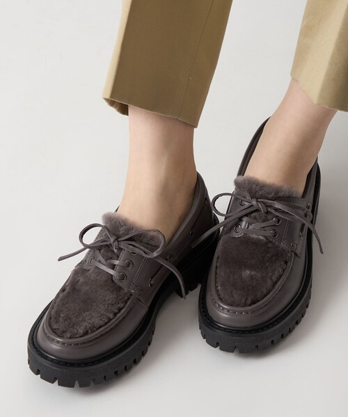 ODETTE E ODILE（オデットエオディール）の「レースアップモカシン フラット45↑（モカシン/デッキシューズ・レディース・ダークグレー/ブラック・22.5cm/23.5cm/23cm/24.5cm/24cm/25cm）」の16枚目の写真