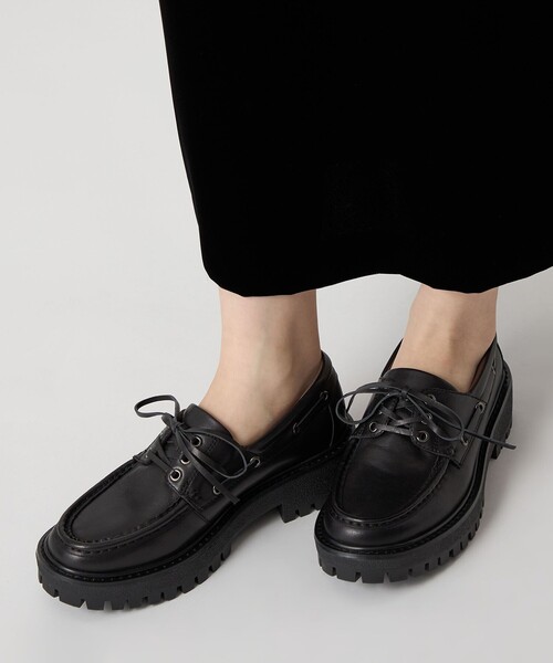 ODETTE E ODILE（オデットエオディール）の「レースアップモカシン フラット45↑（モカシン/デッキシューズ・レディース・ダークグレー/ブラック・22.5cm/23.5cm/23cm/24.5cm/24cm/25cm）」の19枚目の写真