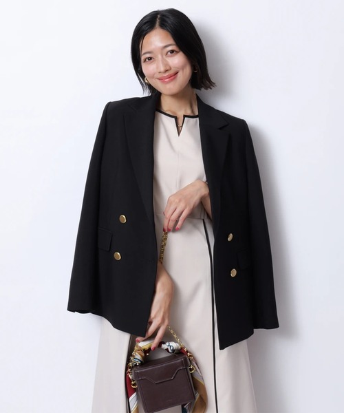 JUSGLITTY ジャスグリッティー　ウール　アンゴラ　ショート丈ジャケット JUSGLITTY - ジャスグリッティ ☆ 美香さん コラボ 2way 釦