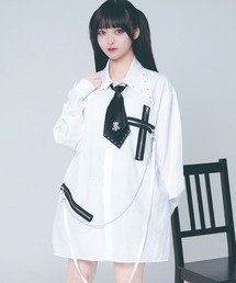 TRAVAS TOKYO（トラバス トウキョウ）の「『TRAVAS TOKYO/トラバス トーキョー』テープ付きネクタイシャツ（シャツ/ブラウス）」