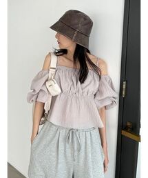 SNIDEL | オフショルフリルブラウス(シャツ/ブラウス)
