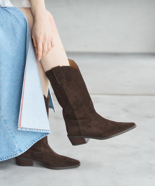 LE TALON(ルタロン)の「《追加2》3.5cmレザーウエスタンブーツ(ブーツ・レディース・キャメル/ブラウン・X-LARGE/LARGE/MEDIUM/SMALL/X-SMALL)」の11枚目の写真