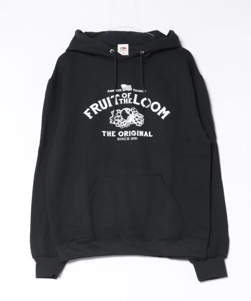 FRUIT OF THE LOOM（フルーツオブザルーム）の「FTL PRINT HOODIE5 / ユニセックス / ジェンダーレス / フーディ（パーカー・メンズ・ネイビー/レッド/ブラック・M/L/XL）」の2枚目の写真