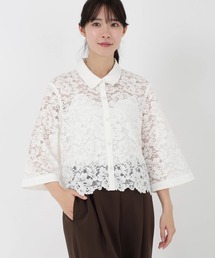 新品　ストロベリーフィールズ　フリル付きホワイト長袖シャツ ストロベリーフィールズ(STRAWBERRY-FIELDS) | 通販・人気