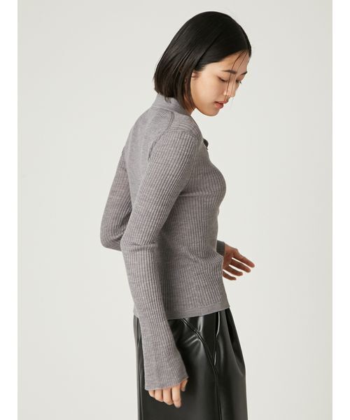 ウールブレンドポロカラーニット（ニット/セーター）｜FRAY I.D