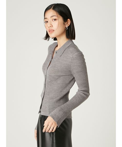 セール】ウールブレンドポロカラーニット（ニット/セーター）｜FRAY