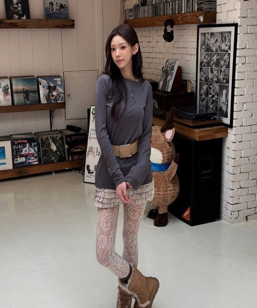 Vini(ヴィニ)の「【Vini】レース タイツ(タイツ/ストッキング・レディース・ホワイト・FREE)」の6枚目の写真