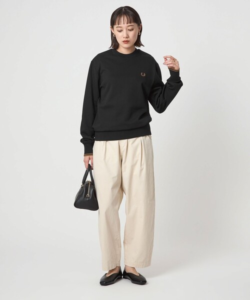 FRED PERRY＞クルーネック スウェット プルオーバー（スウェット