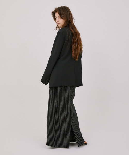 LIENCOEUR（リアンクール）の「フラップストライプスカート（スカート・レディース・グレー/ダークグレー・FREE）」の16枚目の写真