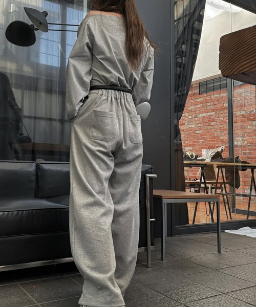 WILLFULLY（ウィルフリー）の「asymmetry drape neck tops（Tシャツ/カットソー・レディース・ブラック/グレー/オートミール・FREE）」の20枚目の写真