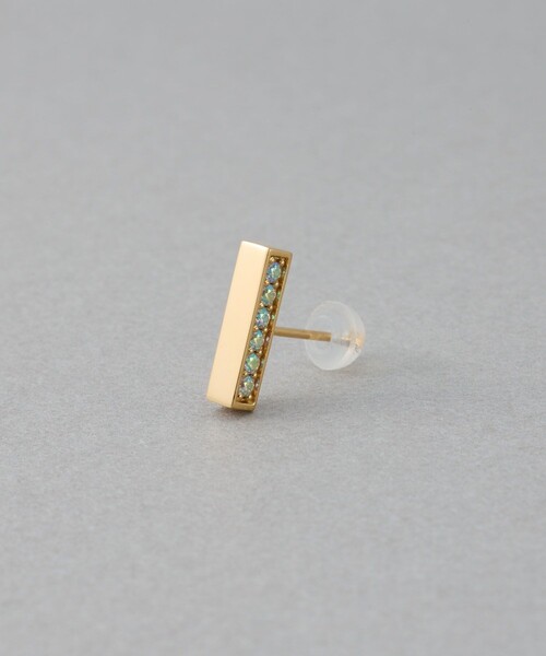 ete（エテ）の「○[カラーリスト] ビジュー リバーシブル ピアス イエローゴールド（ピアス（片耳用）・レディース・イエローゴールド・FREE）」の2枚目の写真