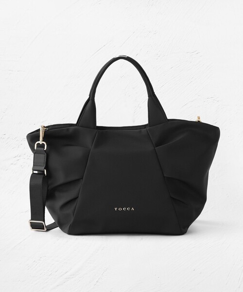 TOCCA（トッカ）の「RIBBON KNOT NYLONBAG ナイロントートバッグ（トートバッグ・レディース・ネイビー系/ベージュ系/ブラック系・F）」の19枚目の写真