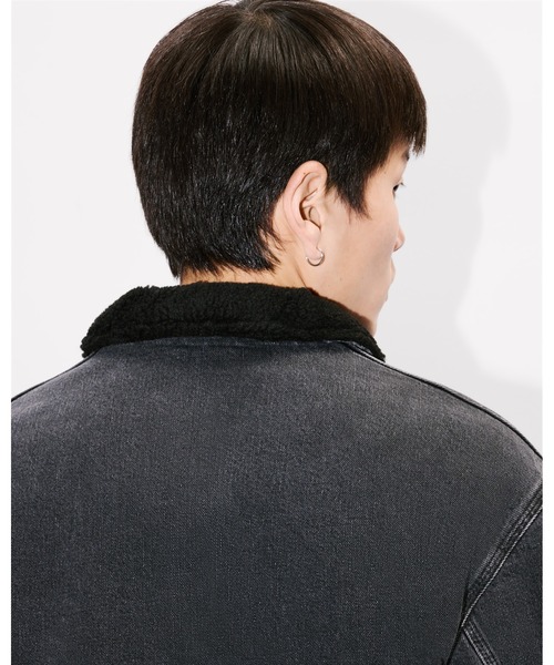 KENZO（ケンゾー）の「'KENZO Happy Tiger' エンブロイド フリース ジャケット（デニムジャケット・メンズ・ブラック系その他6・SMALL/MEDIUM/LARGE）」の8枚目の写真