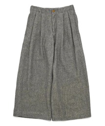 VOAAOV（ヴォアーブ）の「【VOAAOV】 WOOL LINEN HERRING BONE Tuck Wide Pants（その他パンツ）」