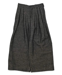 VOAAOV | 【VOAAOV】 WOOL LINEN HERRING BONE Tuck Wide Pants(その他パンツ)