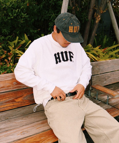 HUF(ハフ)の「ARCH 6PANEL HAT(キャップ・メンズ・ブラック・O/S)」の2枚目の写真