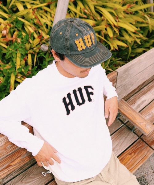 HUF(ハフ)の「ARCH 6PANEL HAT(キャップ・メンズ・ブラック・O/S)」の3枚目の写真