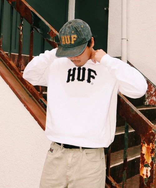 HUF(ハフ)の「ARCH 6PANEL HAT(キャップ・メンズ・ブラック・O/S)」の5枚目の写真