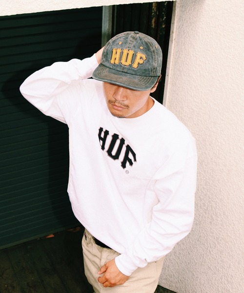 HUF(ハフ)の「ARCH 6PANEL HAT(キャップ・メンズ・ブラック・O/S)」の6枚目の写真