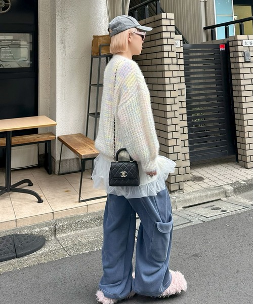 Alley Tokyo(アリートーキョー)の「お花モチーフニット(ニット/セーター・レディース・ピンク/イエロー・FREE)」の14枚目の写真