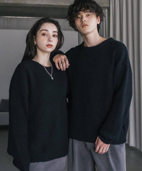 STONE  コットン クルーネック ニットセーター Mサイズ STONE ISLAND - 【ラスト1点】 524A3 / CREW NECK KNIT SWEATER