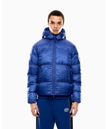 EMPORIO ARMANI EA7 | <オンライン限定>【エンポリオ アルマーニ EA7】フード付きパデッドジャケット オールオーバーロゴプリント(その他アウター)