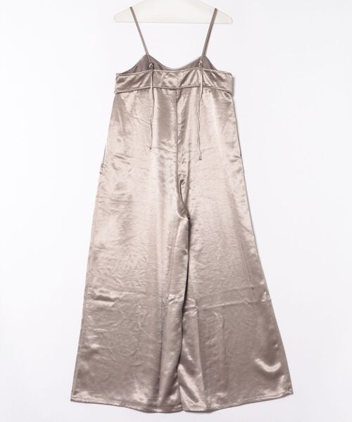 esutoreja（エストレジャ）の「サテンキャミソールオールインワン（つなぎ/オールインワン・レディース・グレイッシュベージュ/ブラック・FREE）」の18枚目の写真