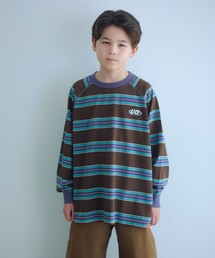 UNIVERSAL OVERALL | 【別注】＜UNIVERSAL OVERALL＞ボーダー プルオーバー / キッズ  140cm-160cm(Tシャツ/カットソー)
