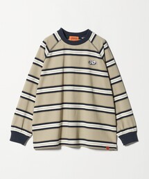 【グリーンレーベルリラクシング】ボーダーカットソー 九分袖 袖 レーヨン 古着 グリーンレーベルリラクシング】ボーダーカットソー 九分袖 袖