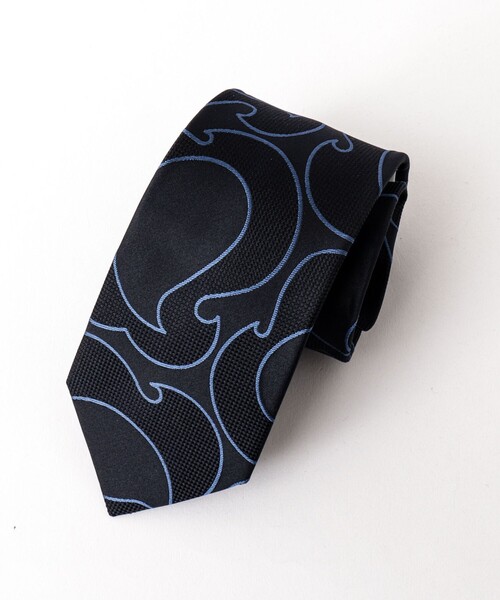 NOLLEY’S（ノーリーズ）の「PINTO ラインアートジャガードネクタイ 25AWコレクション（ネクタイ・メンズ・ブルー系その他6・FREE）」の2枚目の写真