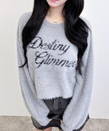 INGNI | ショート丈フェザーロゴニット(ニット/セーター)