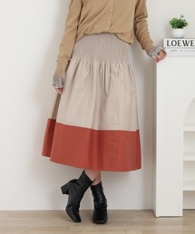 A.N.L | A.N.L バイカラー配色×無地 リバーシブルスカート(スカート)