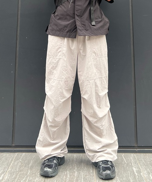 Confirm(コンファーム)の「【セットアップ対応】ゴープコア 裾ドローコード ナイロンパラシュートパンツ トラックパンツ(その他パンツ・メンズ・ブラック/カーキ/ライトグレー・M/L)」の12枚目の写真