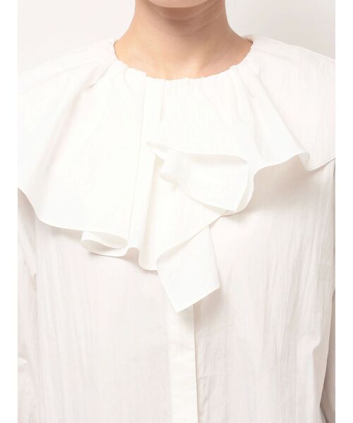 ELENDEEK（エレンディーク）の「アシメラッフルカラーブラウス（シャツ/ブラウス・レディース・オフホワイト/ブルー・FREE）」の22枚目の写真