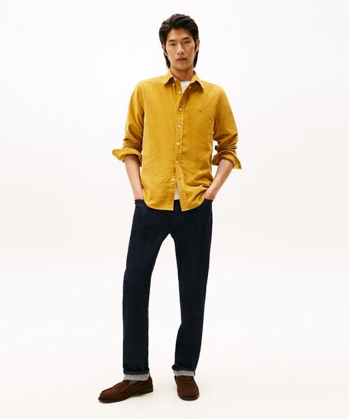 TOMMY HILFIGER（トミーヒルフィガー）の「ソリッドコーデュロイシャツ（シャツ/ブラウス・メンズ・カーキ/イエロー系その他4/バーガンディー/ネイビー系2・LARGE/MEDIUM/X-LARGE/SMALL）」の14枚目の写真