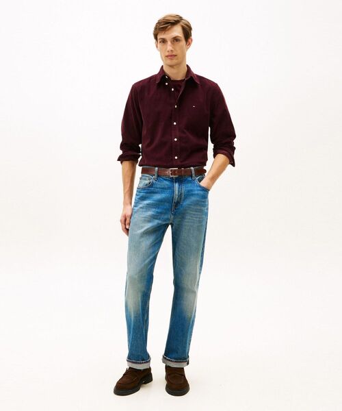 TOMMY HILFIGER（トミーヒルフィガー）の「ソリッドコーデュロイシャツ（シャツ/ブラウス・メンズ・カーキ/イエロー系その他4/バーガンディー/ネイビー系2・LARGE/MEDIUM/X-LARGE/SMALL）」の10枚目の写真
