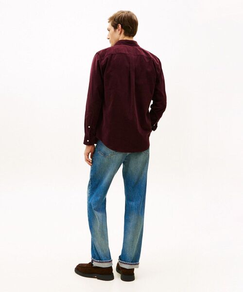 TOMMY HILFIGER（トミーヒルフィガー）の「ソリッドコーデュロイシャツ（シャツ/ブラウス・メンズ・カーキ/イエロー系その他4/バーガンディー/ネイビー系2・LARGE/MEDIUM/X-LARGE/SMALL）」の12枚目の写真