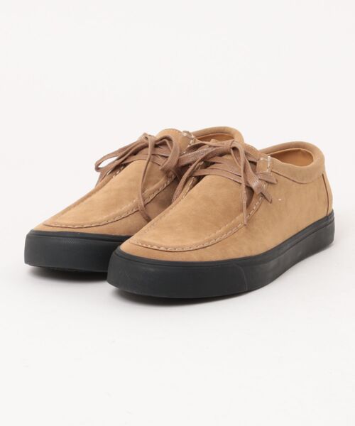 U.S. POLO ASSN.(ユーエスポロアッスン)の「【U.S. POLO ASSN./ユーエスポロアッスン】【落ち着いたスウェードを使用した高級感ある一足】フェイクスウェードブーツ ショートブーツ ワンポイント刺繍 ラバーソール(モカシン/デッキシューズ・メンズ・キャメル/ブラック・27cm/26.5cm/26cm/25.5cm/25cm)」の5枚目の写真