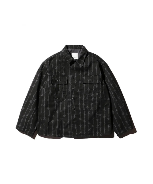 made in standard (メイドインスタンダード)の「【MADE IN STANDARD】FATIGUE UNIFORM SHIRT JACKET/ミリタリー/【WEB限定】(ブルゾン・メンズ・グレー/ブラック・M/L)」の9枚目の写真