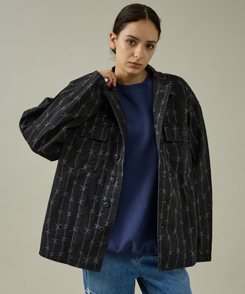 made in standard (メイドインスタンダード)の「【MADE IN STANDARD】FATIGUE UNIFORM SHIRT JACKET/ミリタリー/【WEB限定】(ブルゾン・メンズ・グレー/ブラック・M/L)」の1枚目の写真