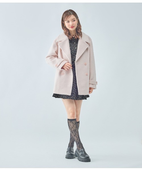 PEACHJOHNダブルシャギーショートコート PEACH JOHN（ピーチジョン）の「ダブルシャギーショートコート（ノー