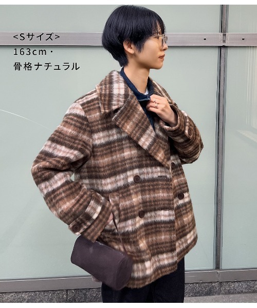 セール】シャギーショートPコート（ピーコート）｜PEACH JOHN（ピーチ