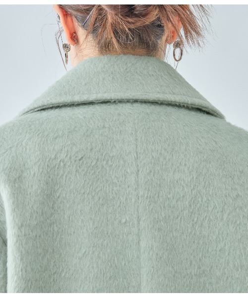 PEACH JOHN(ピーチジョン)の「シャギーショートPコート(ピーコート・レディース・ミント/ピンク/ブラウン・SMALL/MEDIUM)」の20枚目の写真