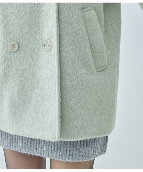 PEACH JOHN(ピーチジョン)の「シャギーショートPコート(ピーコート・レディース・ミント/ピンク/ブラウン・SMALL/MEDIUM)」の19枚目の写真