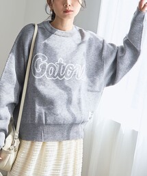 DISCUS ATHLETIC | 【WEB限定・DISCUS(ディスカス)】 カレッジロゴジャガードニット②(ニット/セーター)