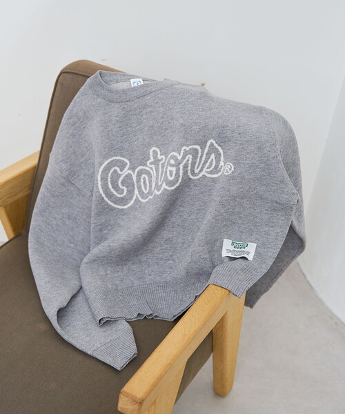 DISCUS ATHLETIC（ディスカス　アスレチック）の「【WEB限定・DISCUS（ディスカス）】 カレッジロゴジャガードニット②（ニット/セーター・レディース・その他1/グレー系・M/L）」の21枚目の写真