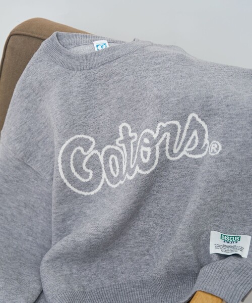 DISCUS ATHLETIC（ディスカス　アスレチック）の「【WEB限定・DISCUS（ディスカス）】 カレッジロゴジャガードニット②（ニット/セーター・レディース・その他1/グレー系・M/L）」の22枚目の写真