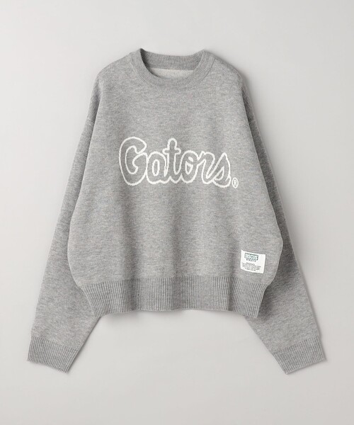 DISCUS ATHLETIC（ディスカス　アスレチック）の「【WEB限定・DISCUS（ディスカス）】 カレッジロゴジャガードニット②（ニット/セーター・レディース・その他1/グレー系・M/L）」の8枚目の写真