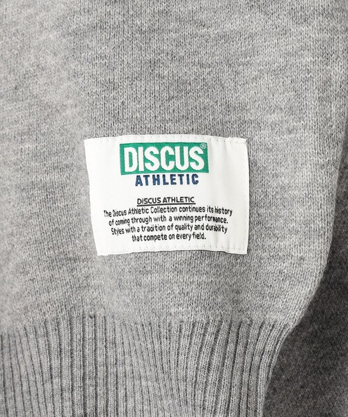 DISCUS ATHLETIC（ディスカス　アスレチック）の「【WEB限定・DISCUS（ディスカス）】 カレッジロゴジャガードニット②（ニット/セーター・レディース・その他1/グレー系・M/L）」の13枚目の写真
